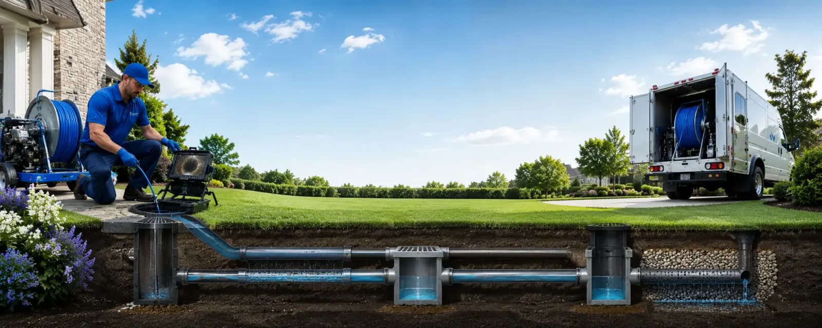 Outdoor drain cleaning information for Southfields, NY